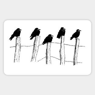 Birds on a wire Sticker